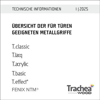 ÜBERSICHT DER FÜR TÜREN GEEIGNETEN METALLGRIFFE